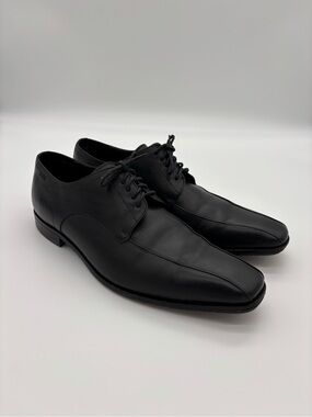 Hugo Boss Black Leather Lace-Up Dress Shoes Derby Oxfords